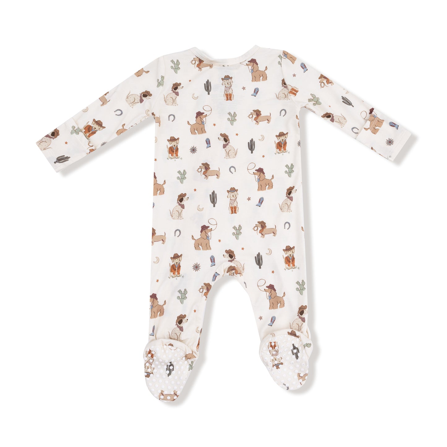 Cowboy Dogs - 2 Way Zipper Footie