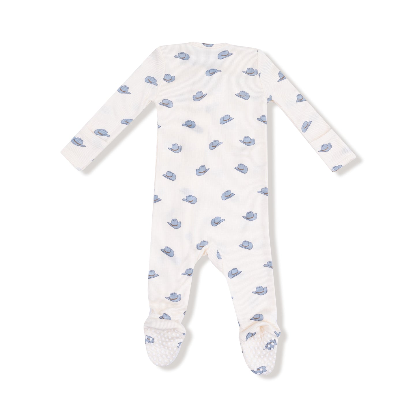 Cowboy Hats - 2 Way Zipper Footie