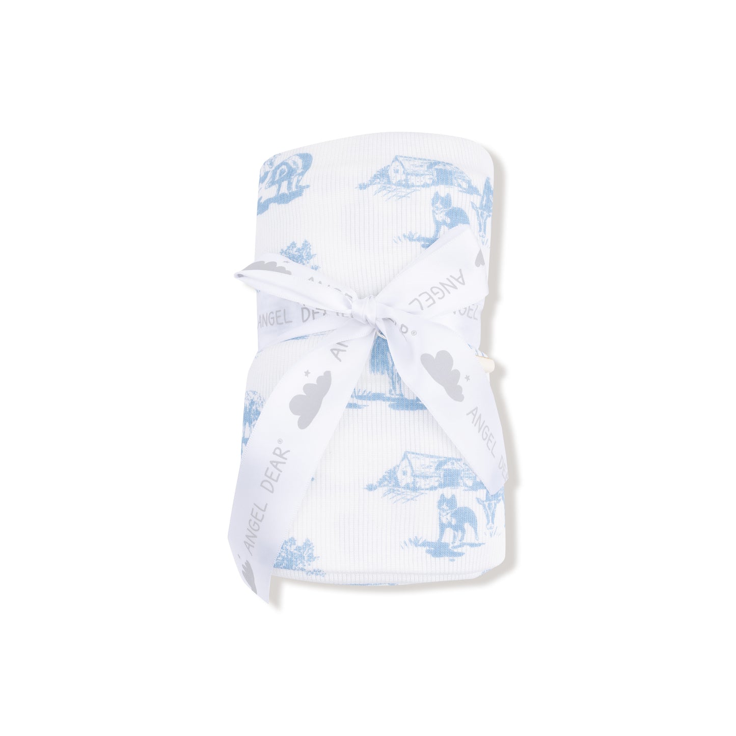 Blue Farm Toile | Swaddle Blanket
