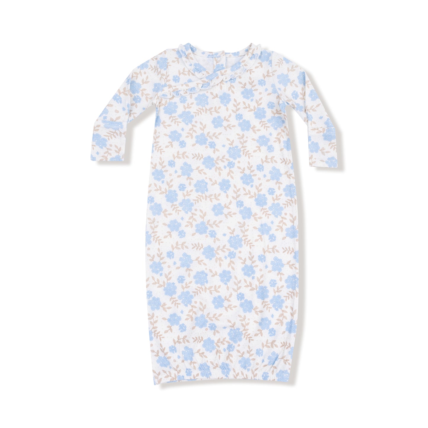 Blue Floral - Kimono Gown