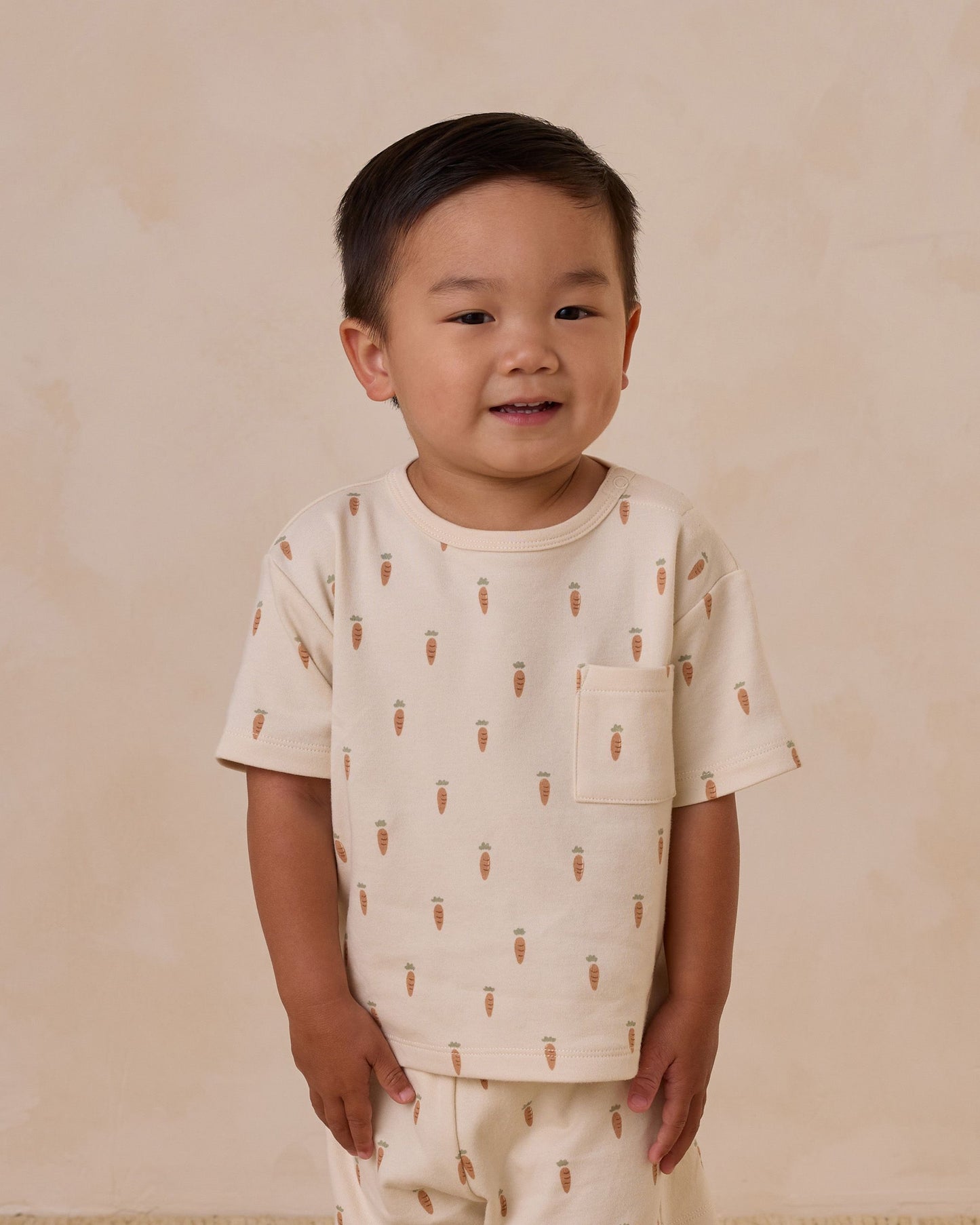 Pocket Tee + Short Set | Carrots