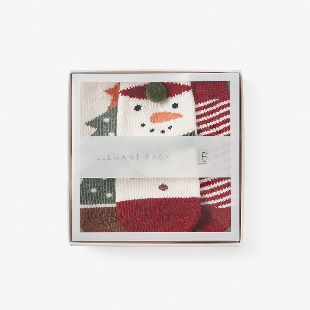 Holiday Non Slip Baby Sock Set 3PK