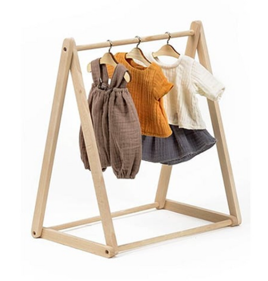 Clothes Rack for Dolls in Wood
