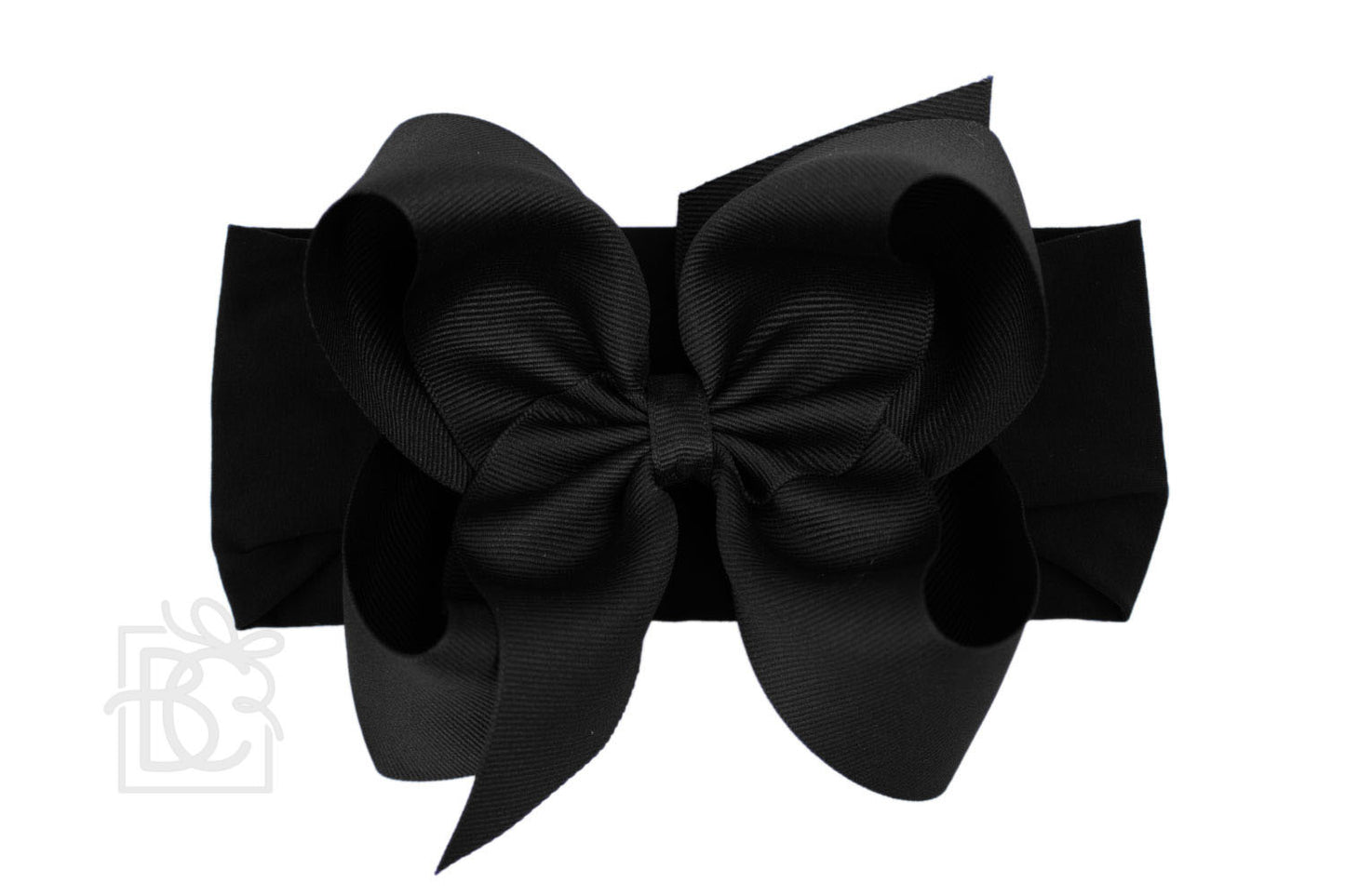 Big Black Headband Bow - RaineHills