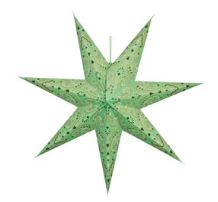 Lighted Paper Star Ornament | 7-Point