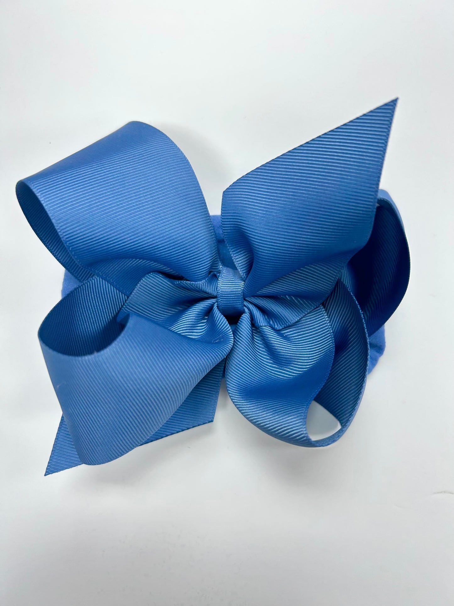 Noah Headband Bow | Smoke Blue