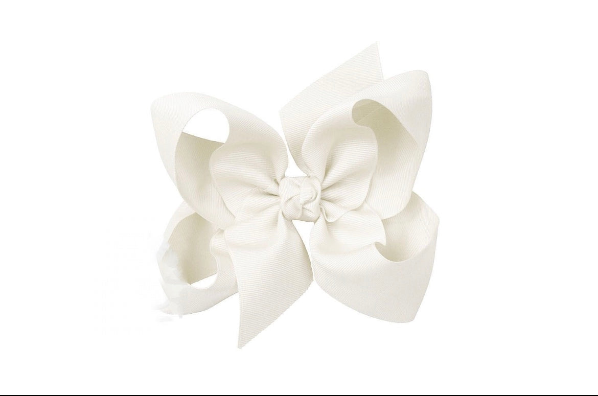 Bow with clip | Antique White