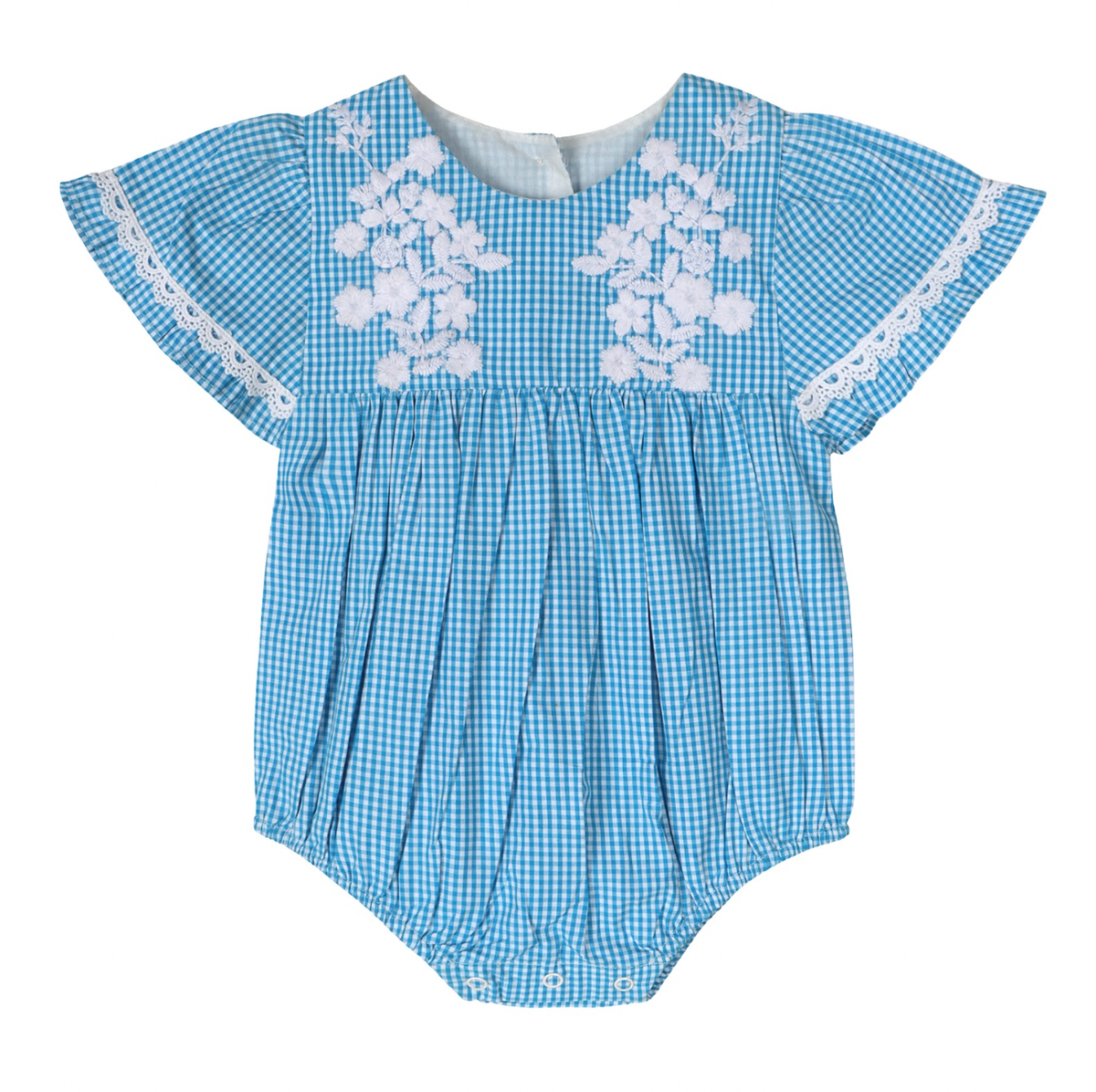Columbia Blue Gingham Bubble