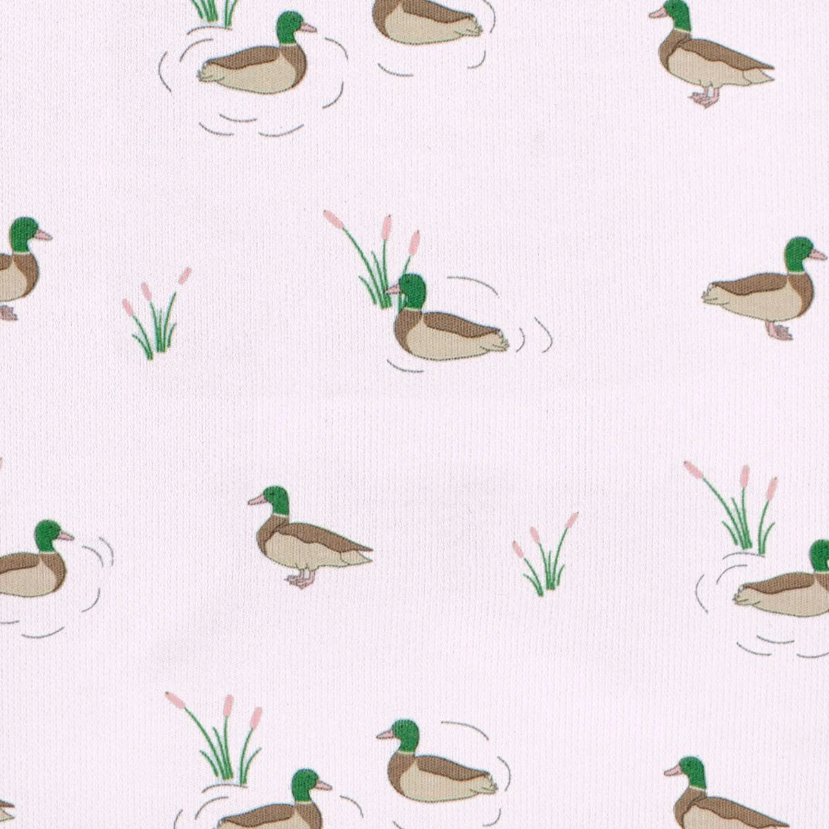Pink Duck By Lake | Zipper Footie