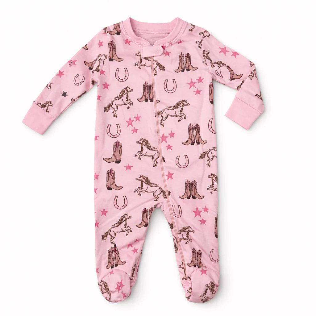 Zipper Footie | Headed West Girls