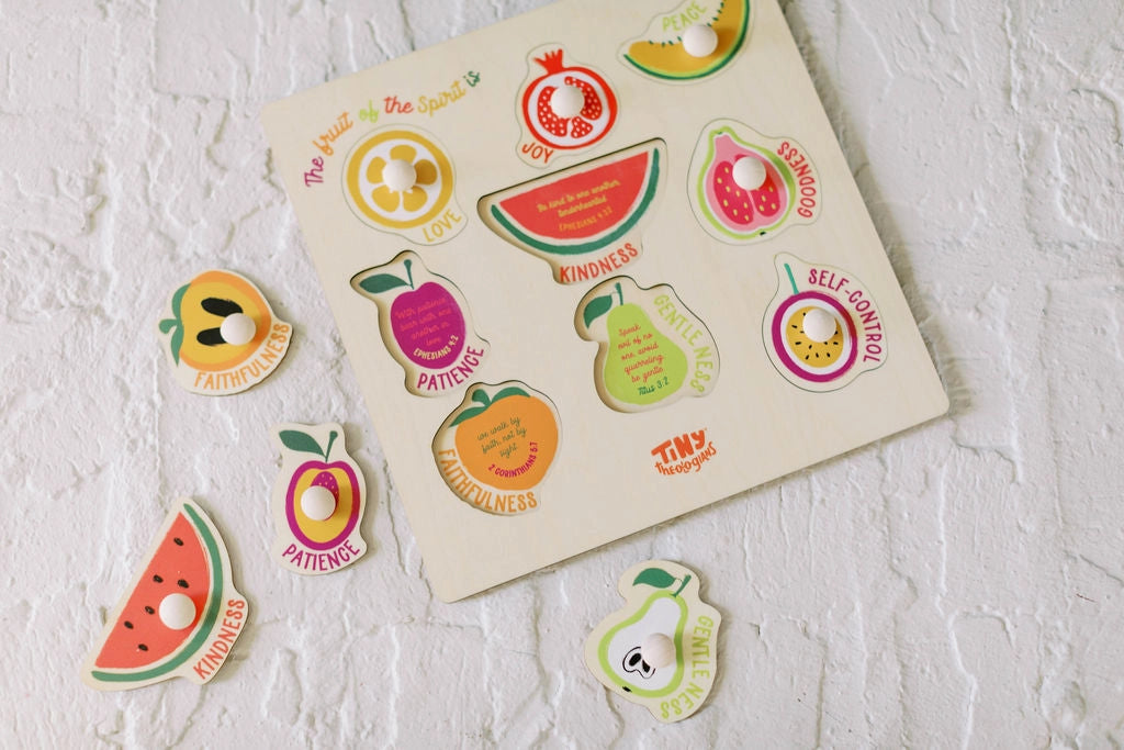Fruit of the Spirit Wood Puzzle with Scripture