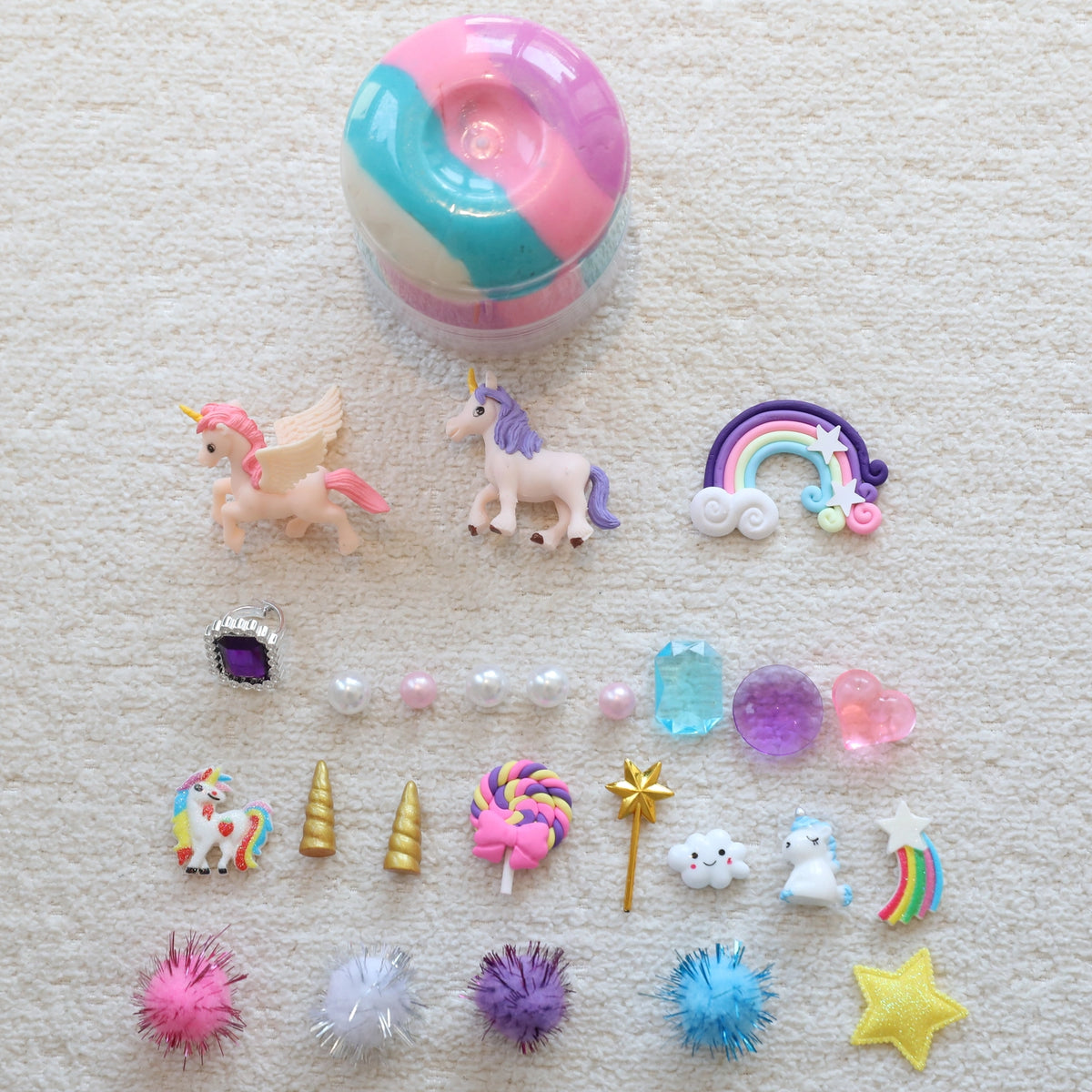 Unicorn Play Dough Jar