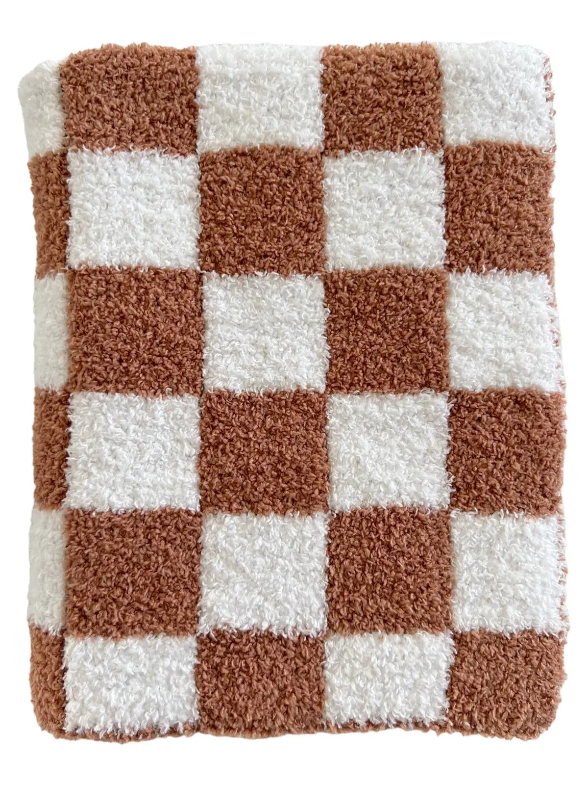 Checkerboard Mini Blanket | Nutmeg