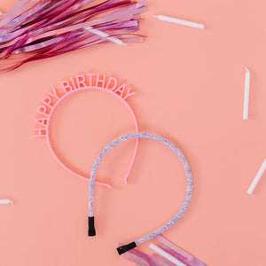 Happy Birthday Headband | Purple