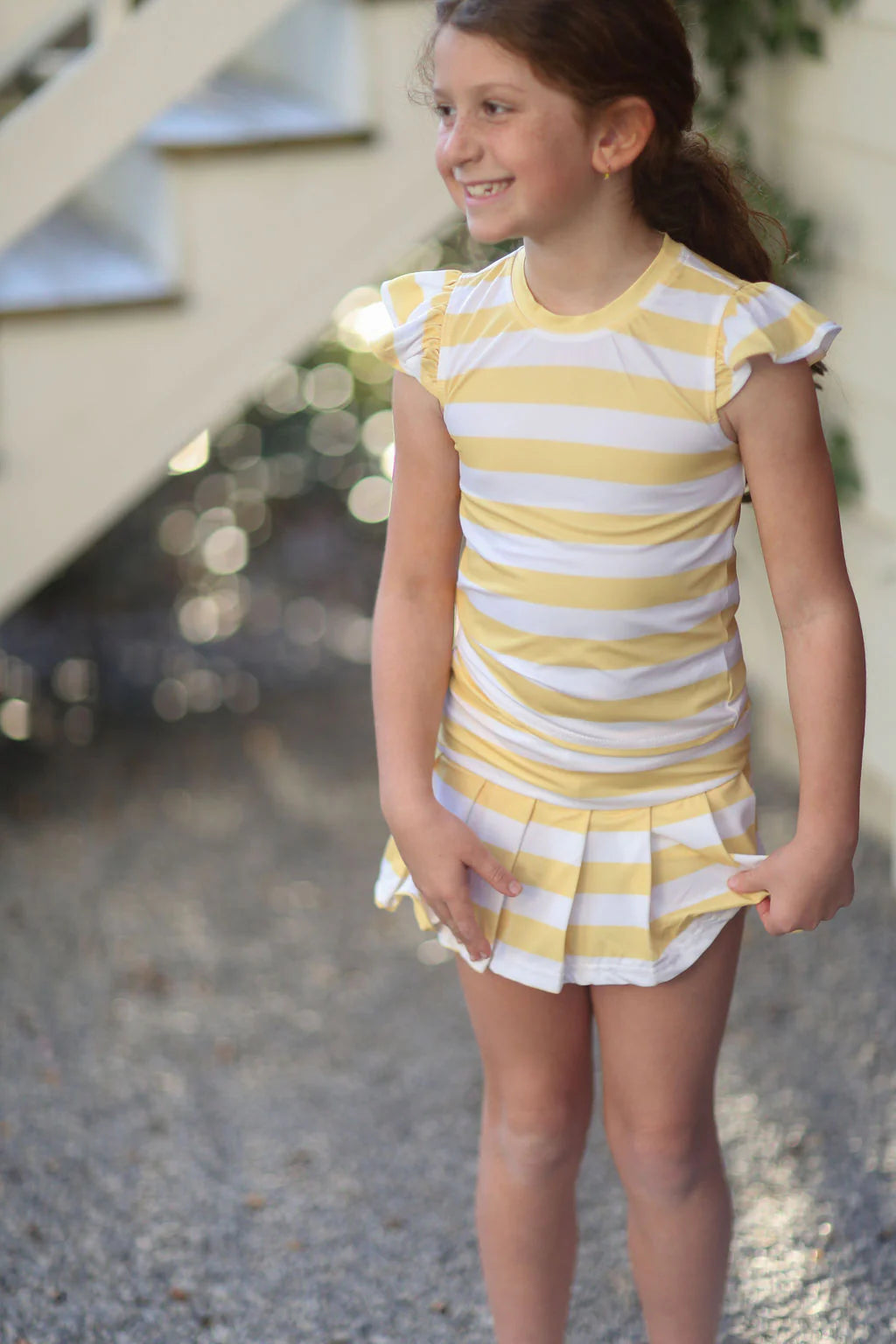 Yellow tennis set