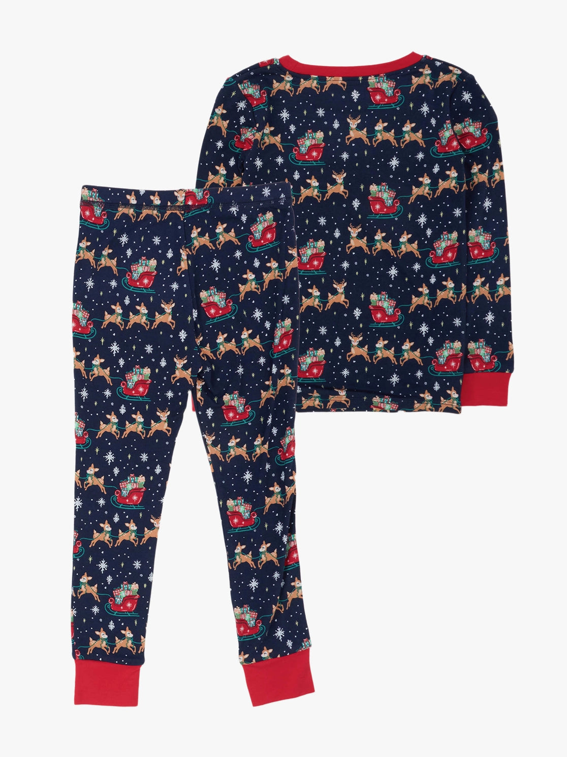 Blue Sleigh Ride Pajama Set