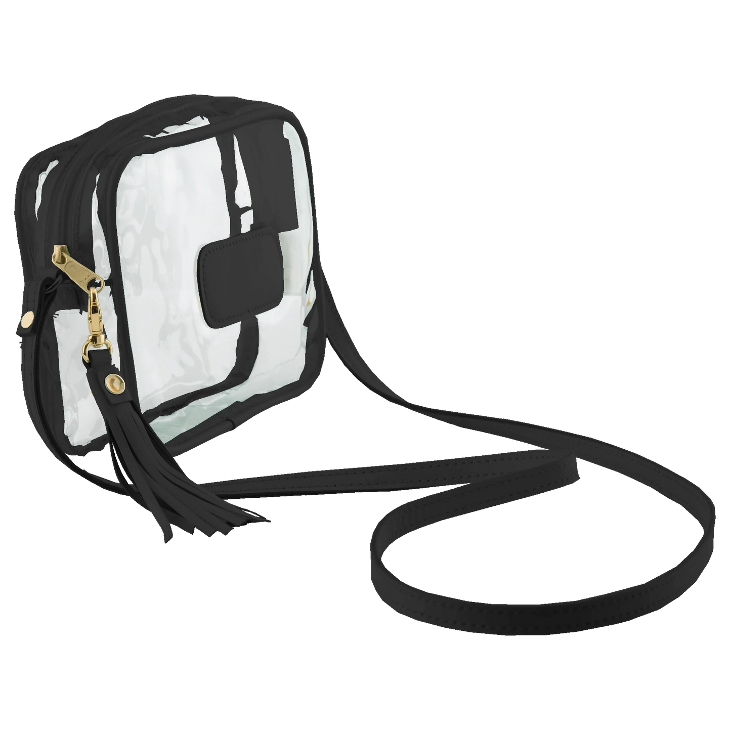Clear Lola | Black Leather