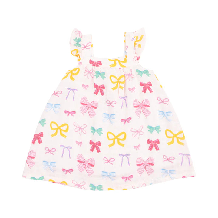 Muslin Sundress | Colorful Bows