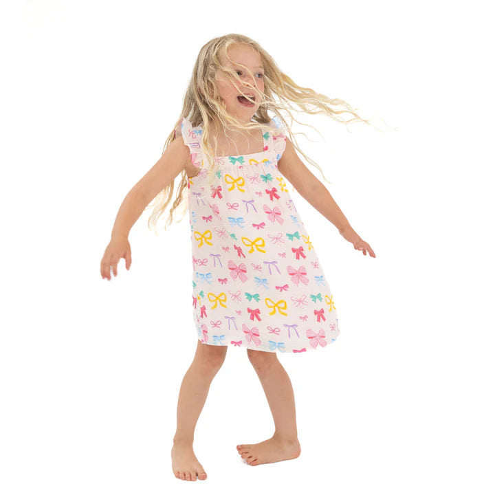 Muslin Sundress | Colorful Bows