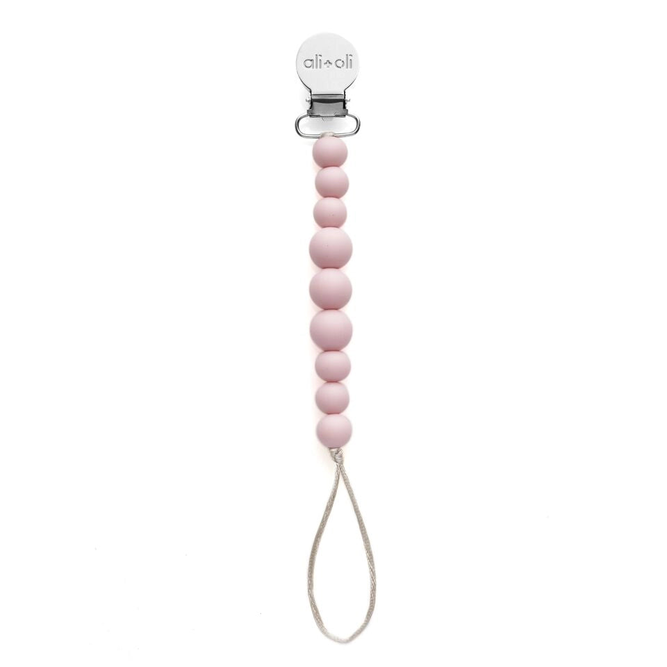 Silicone Pacifier Clip | Pink