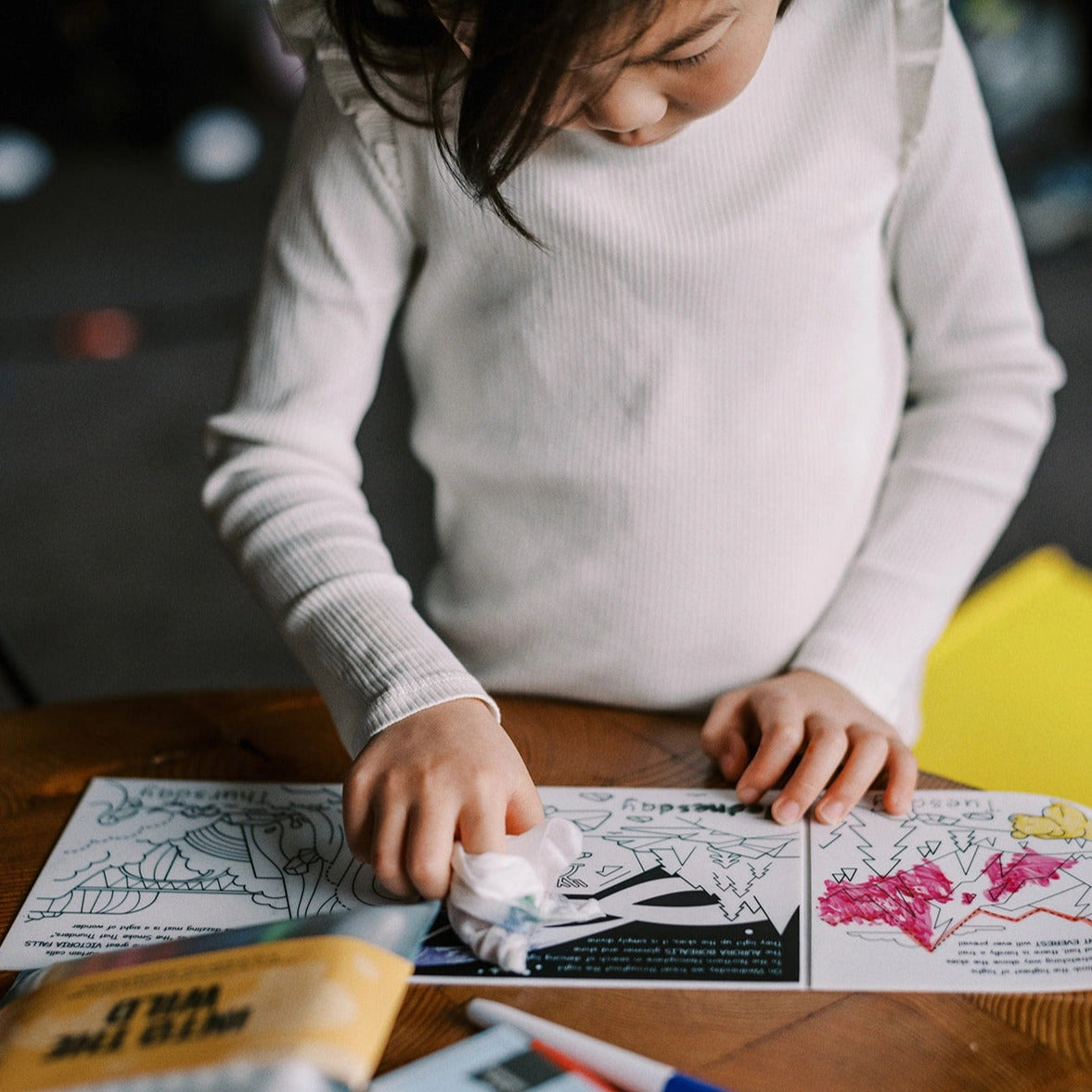 Natural Wonders Tales - Reusable Coloring Book