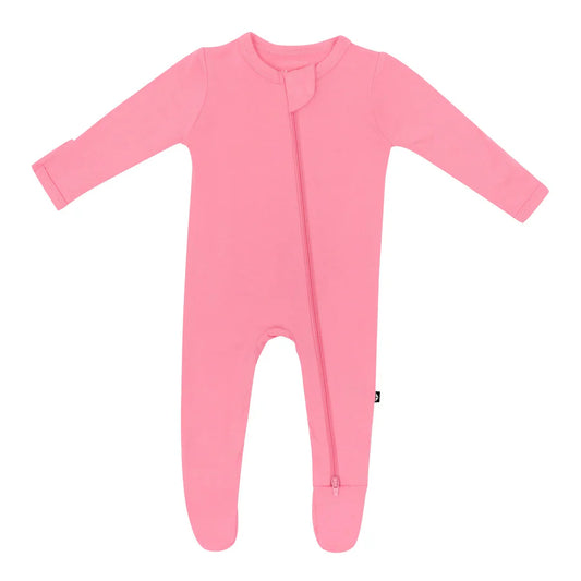 Zipper Footie | Guava