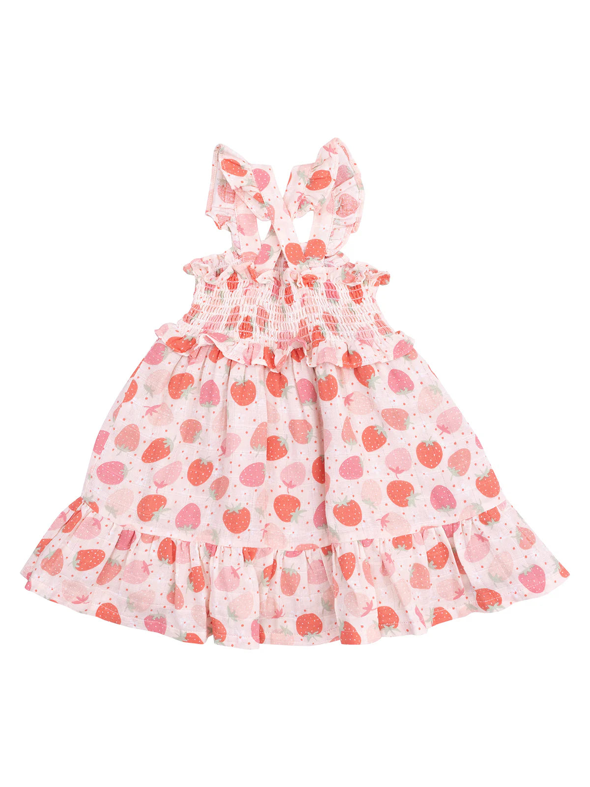 Smocked Ruffle Sundress | Strawberry Bliss