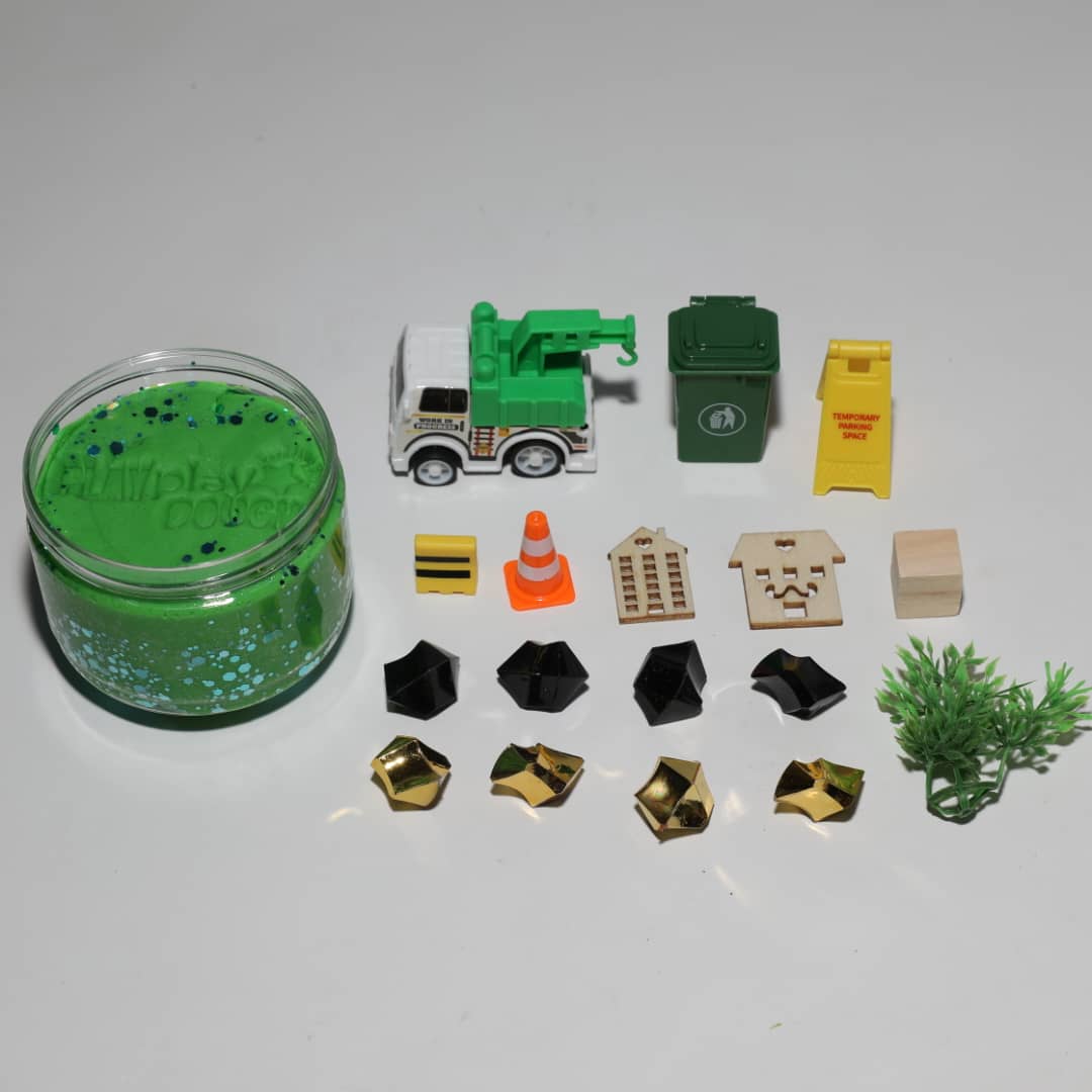Trash Truck Play Dough