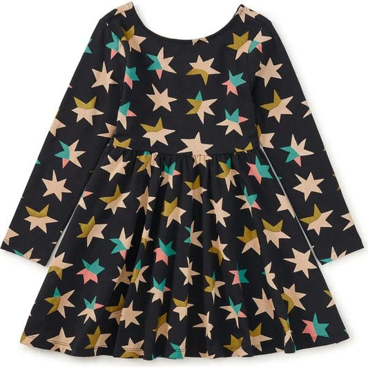 Ballet Dress | Colorblock Metallic Stars