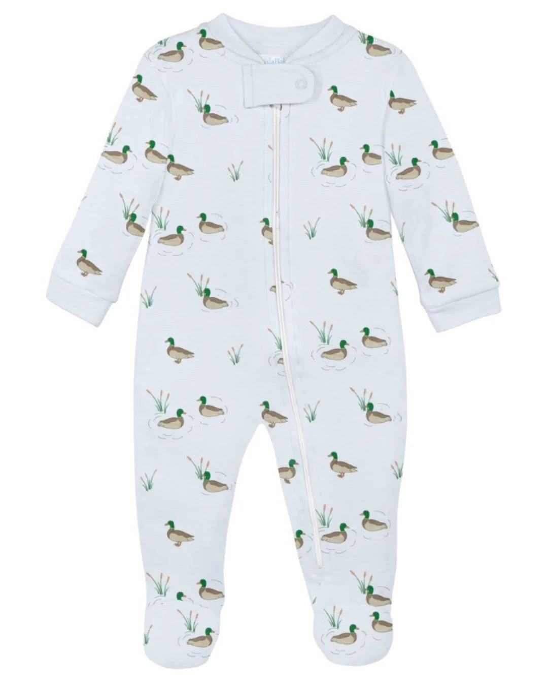 Blue Duck By The Lake | Zipper Footie