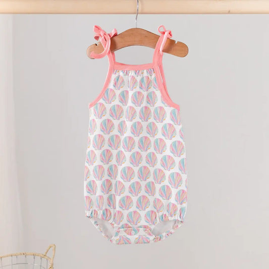 Shell Yeah! Organic Cotton Shoulder-Tie Onesie
