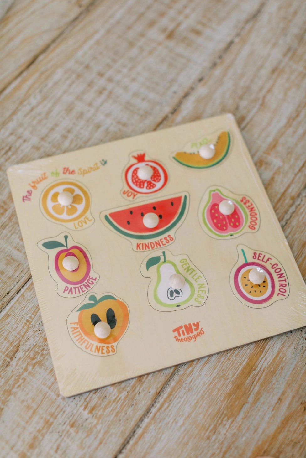 Fruit of the Spirit Wood Puzzle with Scripture