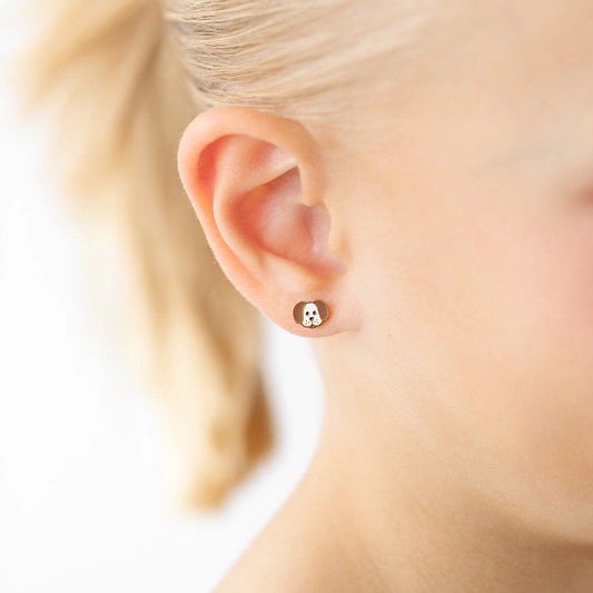 Dog Stud Earrings - Hypoallergenic