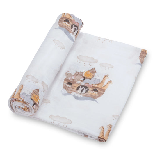 Noah's Ark | Muslin Swaddle Blanket