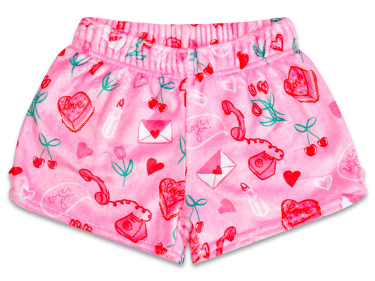 Love Doodles Plush Shorts