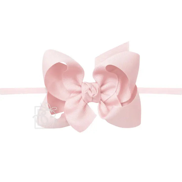 Mini Noah Headband Bow | Light Pink