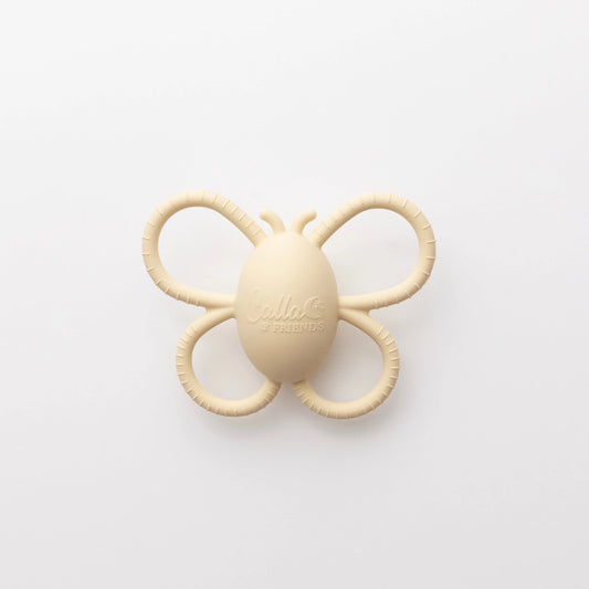 Butterfly Rattle Teether - Lemon