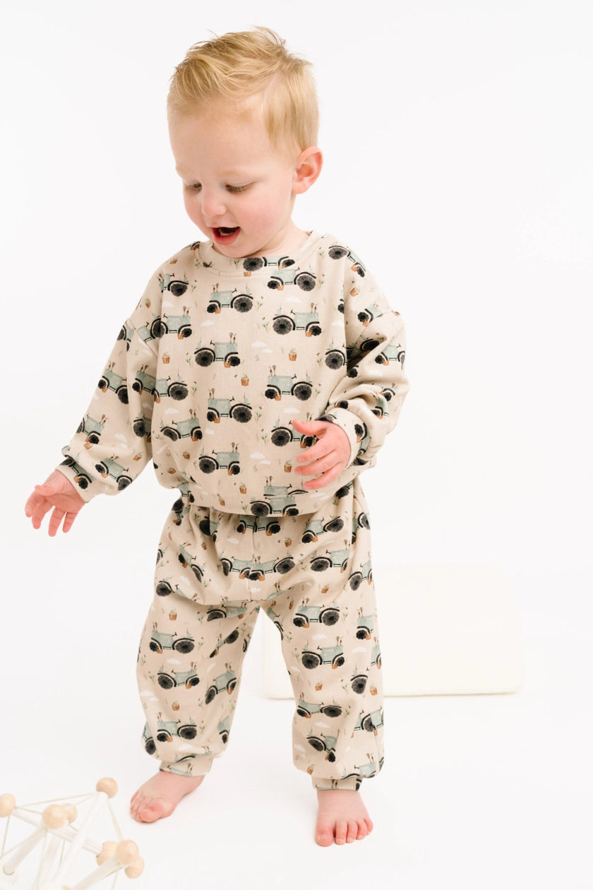 Blue Tractor Sweatsuit