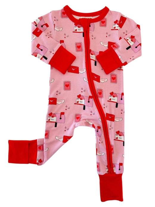 2-Way Convertible Zip Romper - Love Letters