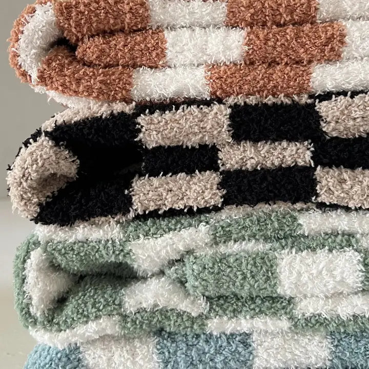 Checkerboard Blanket | Sage