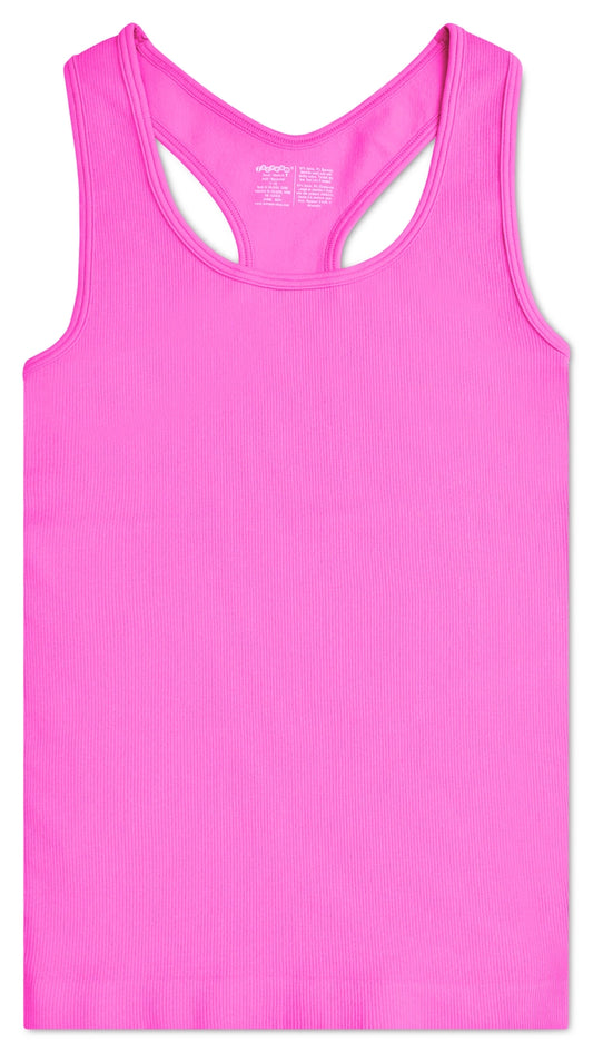 Ribbed Racerback Tank Top | Pretty Pink