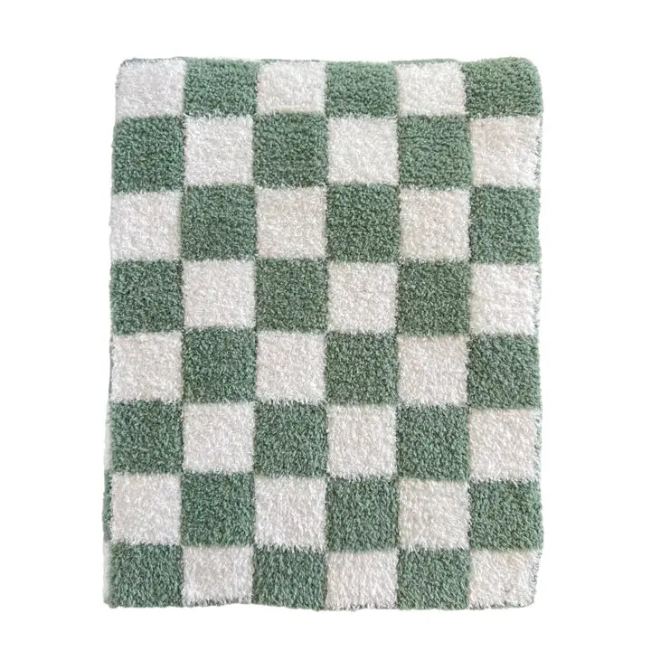 Checkerboard Blanket | Sage