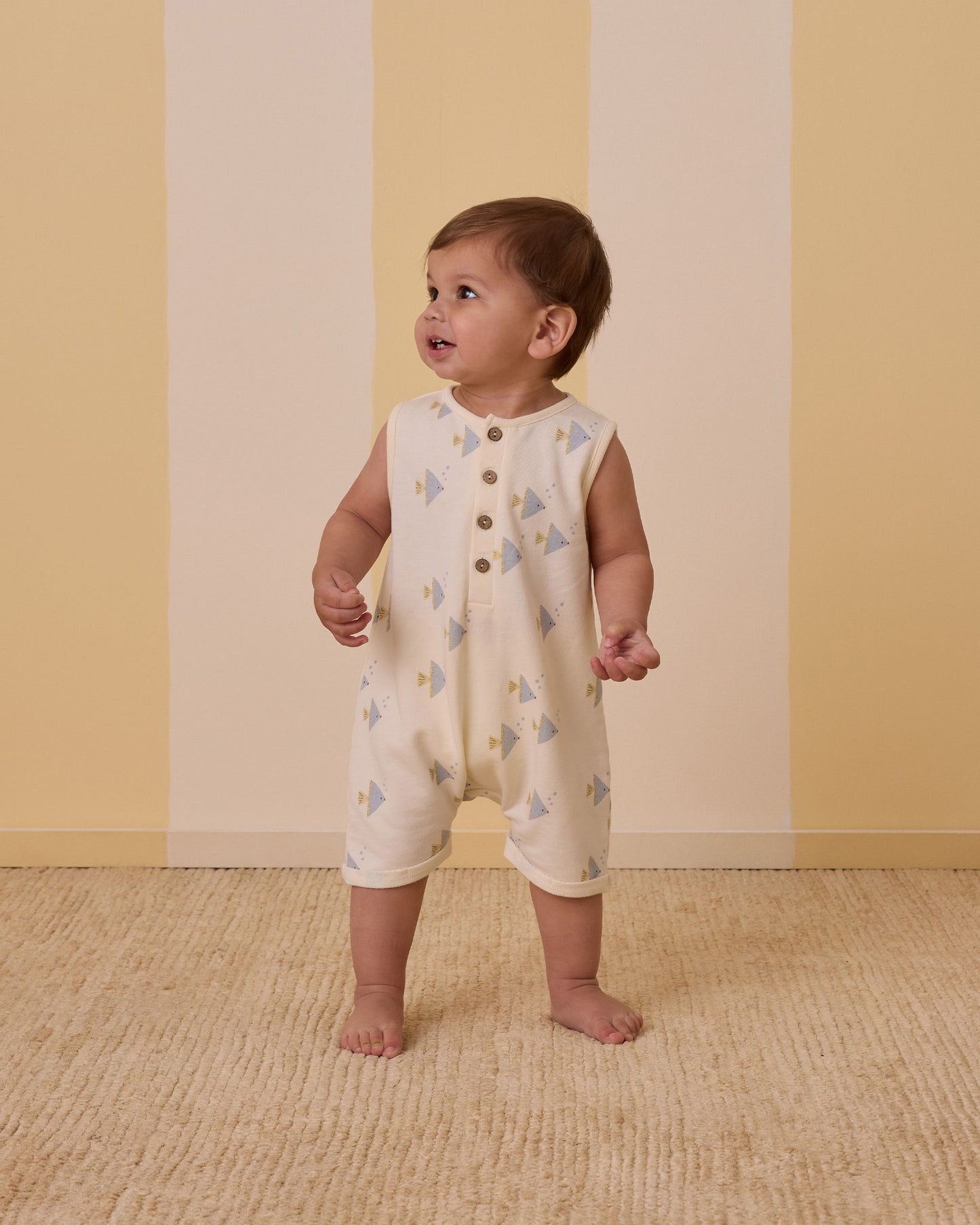 Davis Romper | Angel Fish