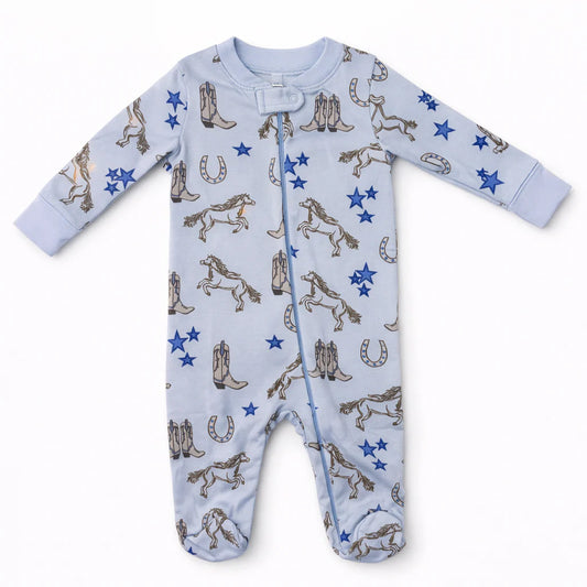 Zipper Footie | Headed West Boys