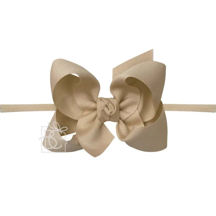 Mini Noah Headband Bow | Oatmeal