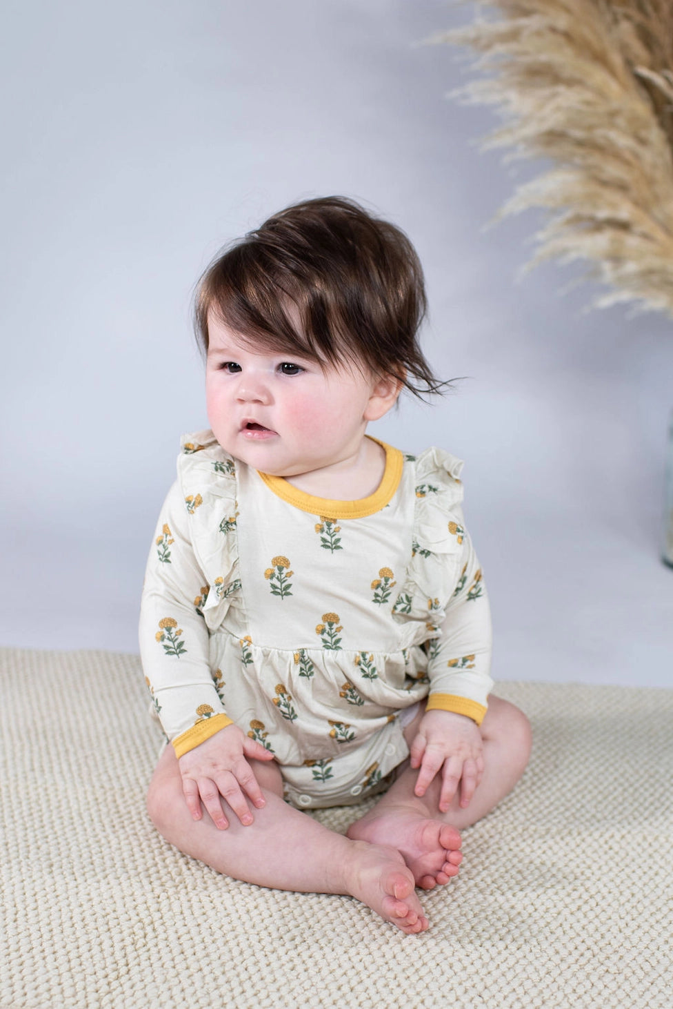 Marigold Block Print | Ls Flutter Bubble