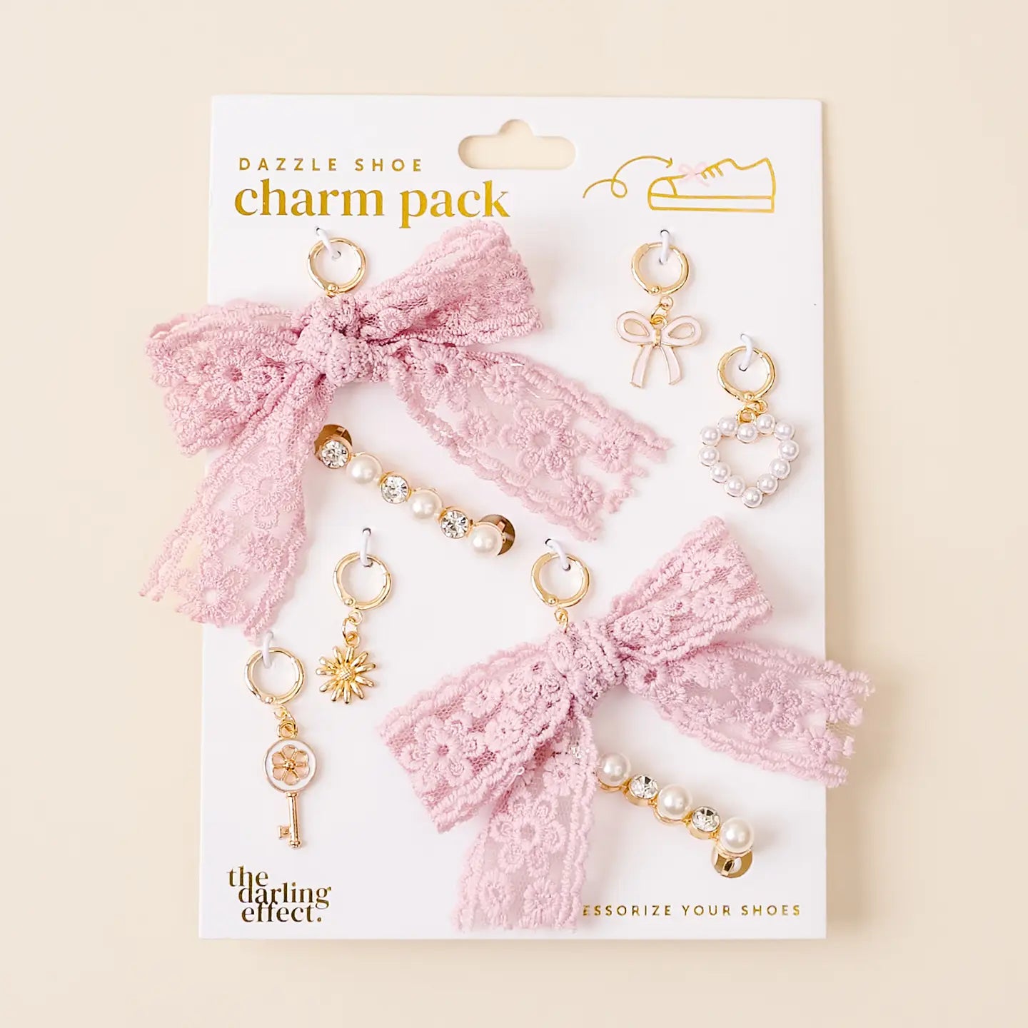 Dazzle Shoe Charm Pack | Key To My Heart