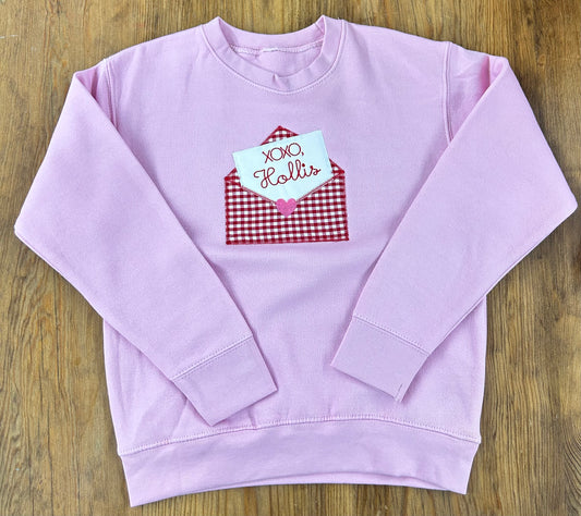 Love Letter Sweatshirt | Pink