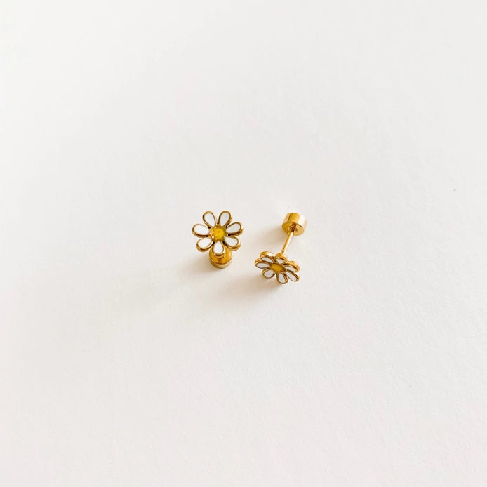 Screwback Stud - Daisy