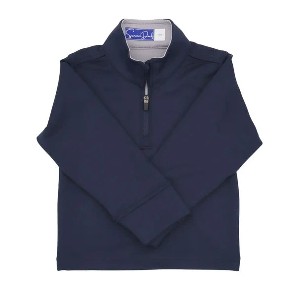 Kids Performance Quarter Zip | Navy